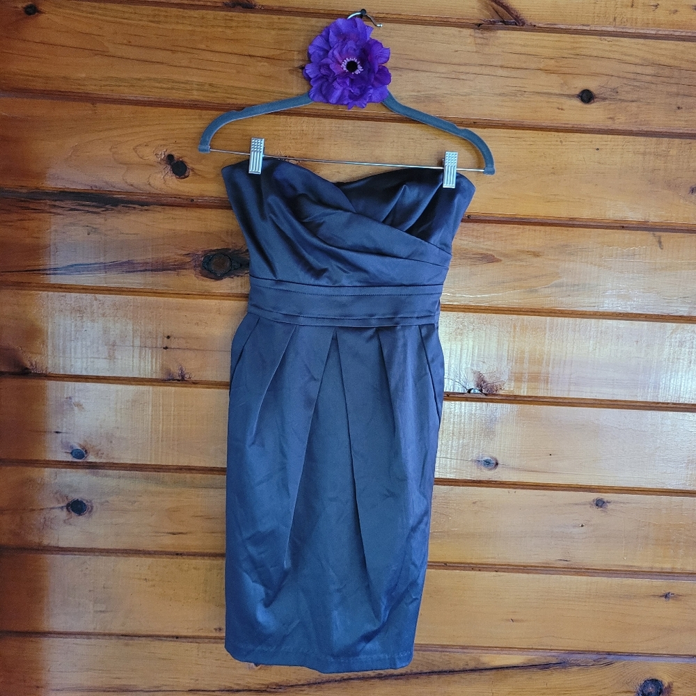 Teeze Me Strapless Dress with pockets
